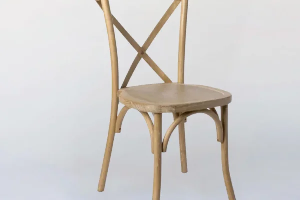Natural Cross Back Chair