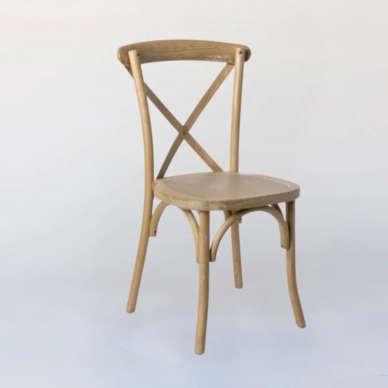 Natural Cross Back Chair