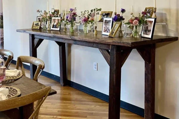 8 Foot Bar Height High Top Gathering Table