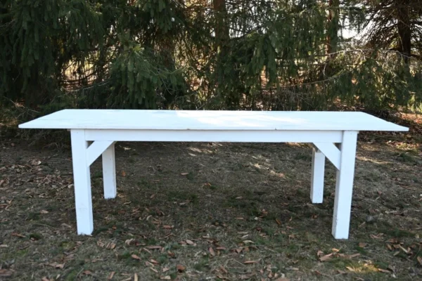 8 Foot White Dining Table