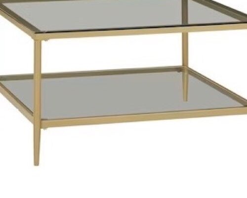 Gold Glass Coffee Table