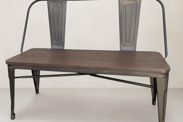 Metal Sweetheart Bench