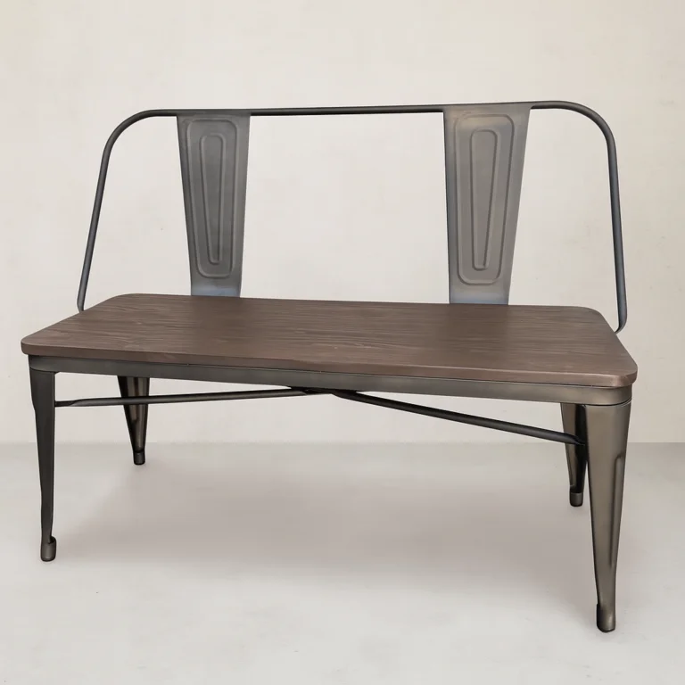 Metal Sweetheart Bench