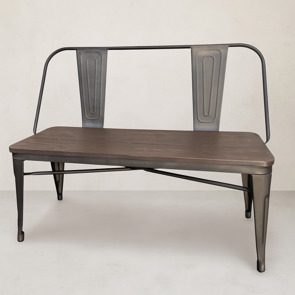 Metal Sweetheart Bench
