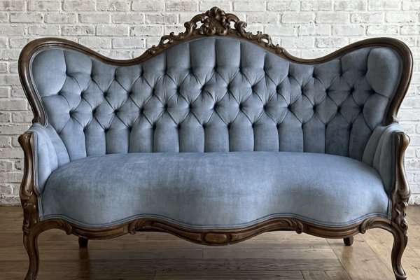 Blue Vintage Sofa