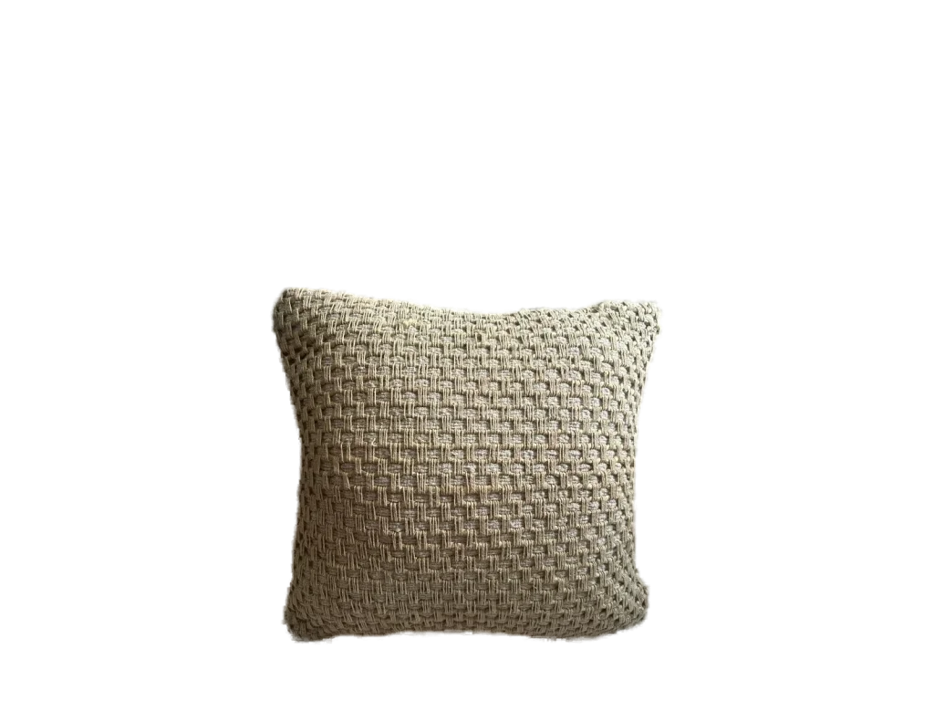Natural Basketweave Pillow catalog cutout