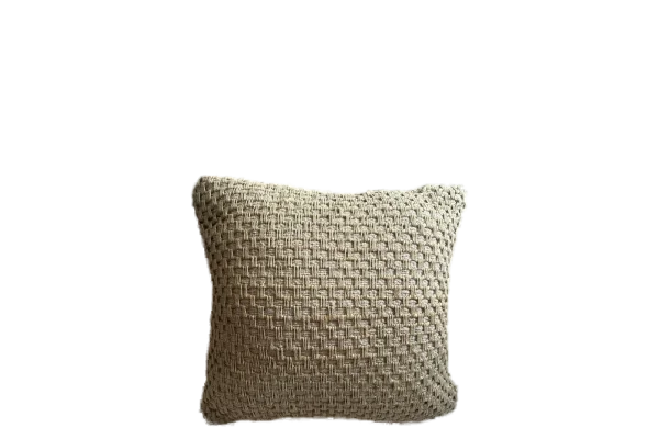 Natural Basketweave Pillow catalog cutout