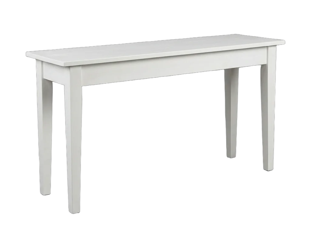 Five-foot white sweetheart table rental catalog cutout