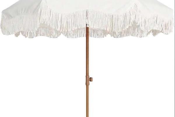 Fringe Umbrella with Base rental