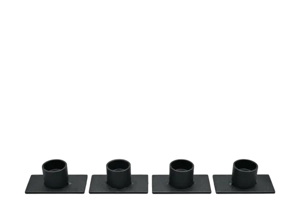 Black metal taper candle holders rental catalog cutout