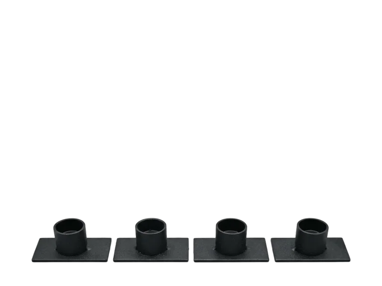 Black metal taper candle holders rental catalog cutout