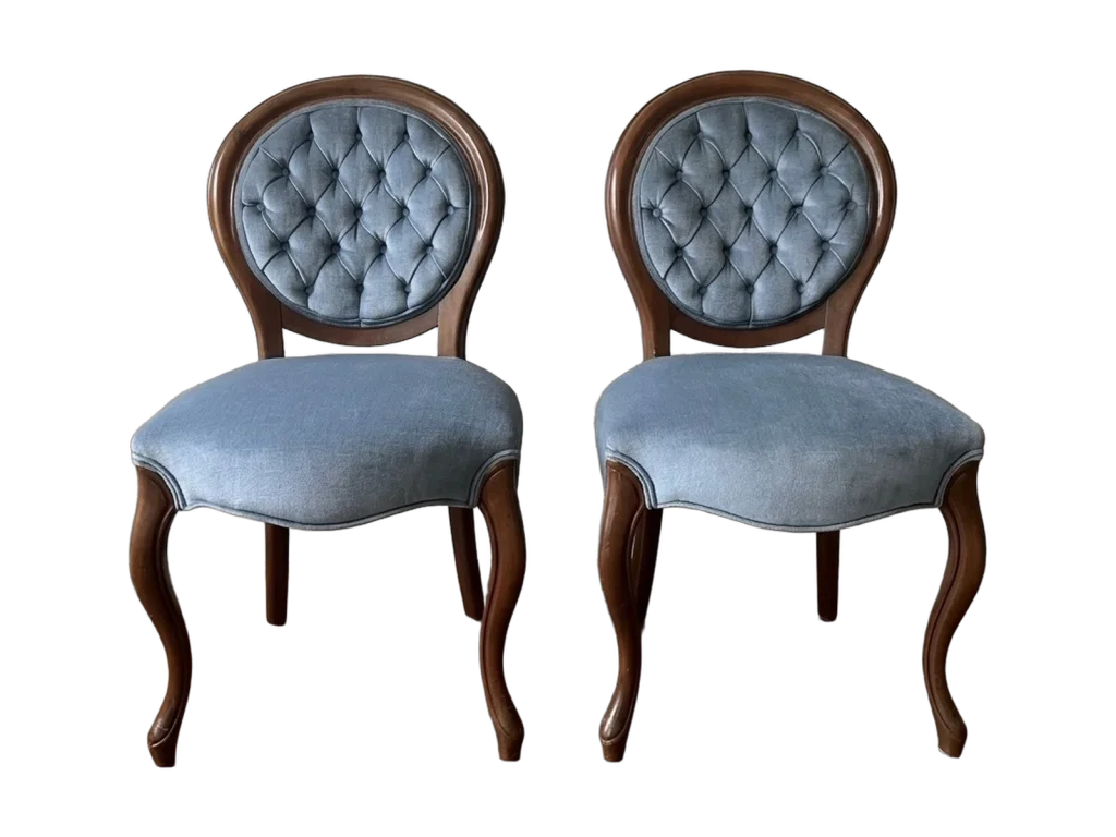 Blue lounge chairs rental catalog cutout