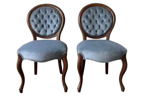 Blue lounge chairs rental catalog cutout
