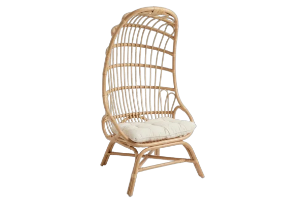 Wicker egg chair rental catalog cutout