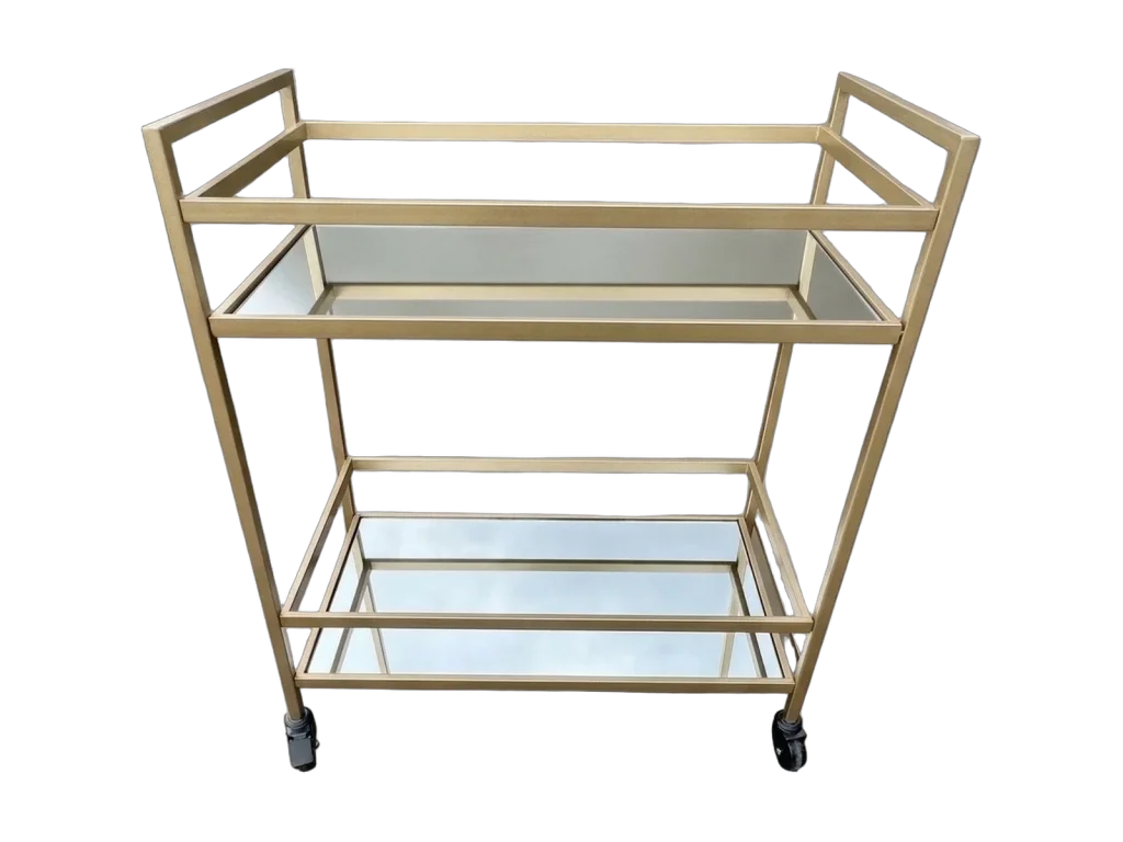 Gold cart bar rental catalog cutout