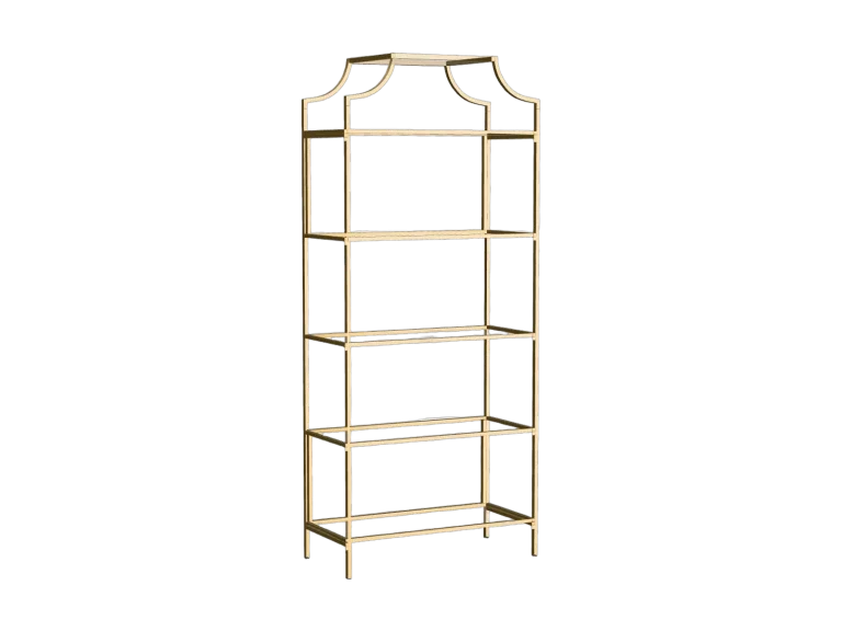 Gold display shelf rental catalog cutout