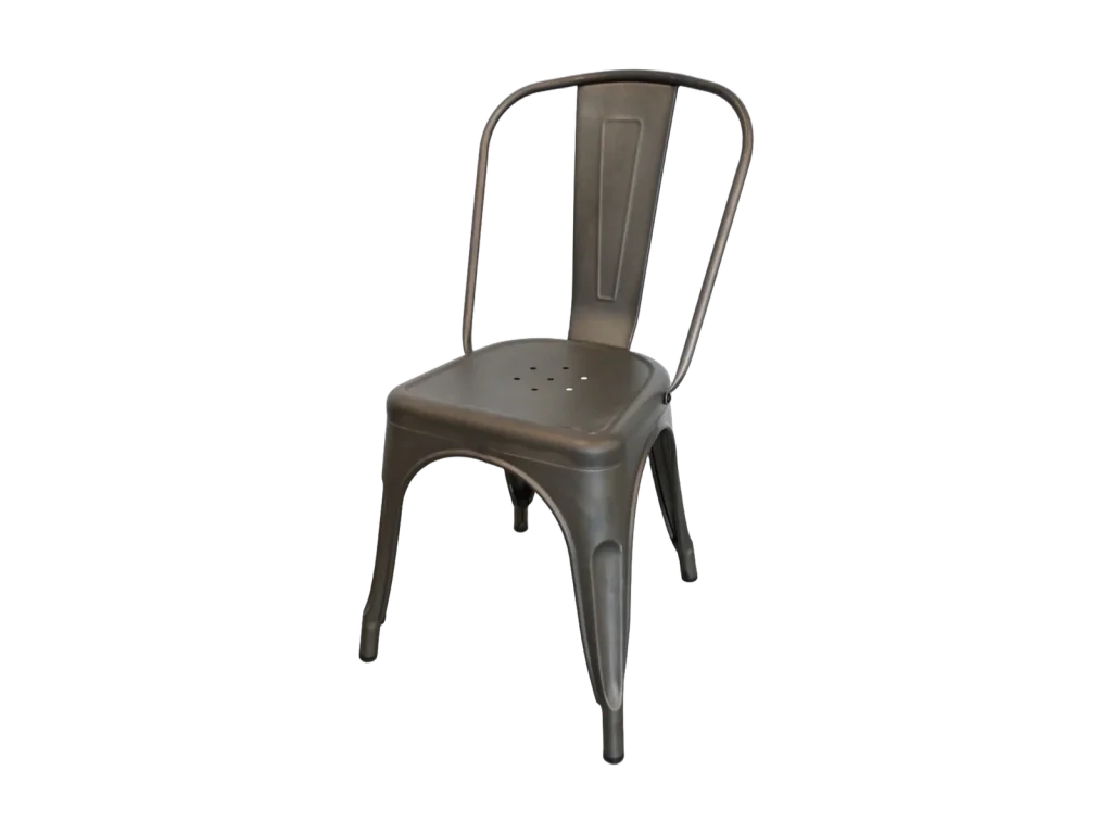 Metal Marais chair rental catalog cutout