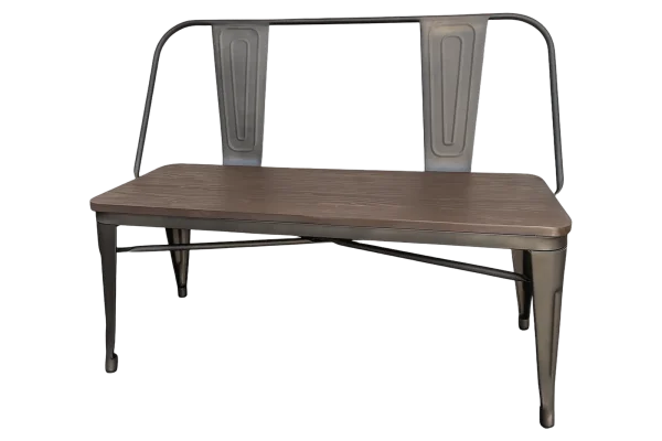 Metal sweetheart bench rental catalog cutout