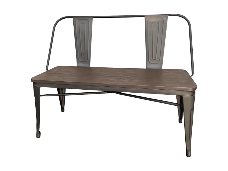 Metal sweetheart bench rental catalog cutout