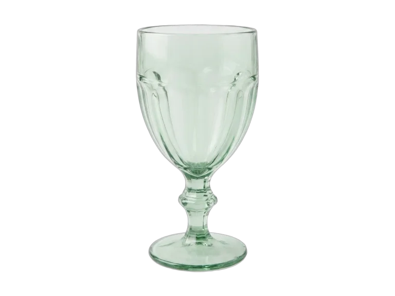 Mint green paneled goblet rental catalog cutout