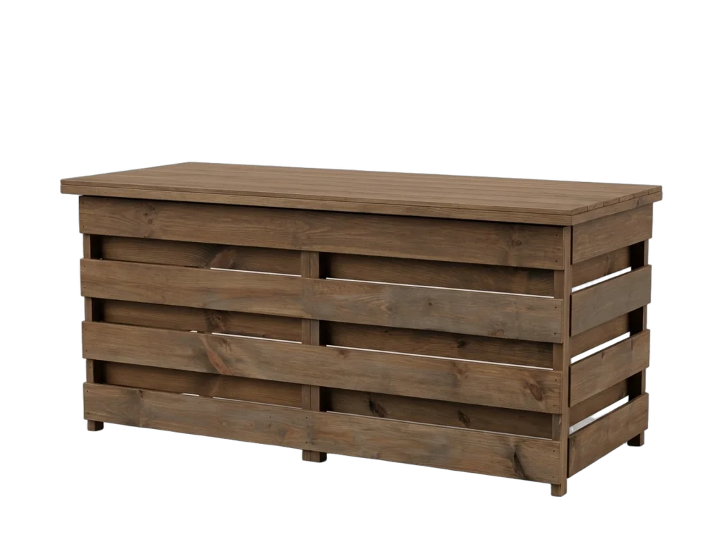 Wood pallet bar rental catalog cutout