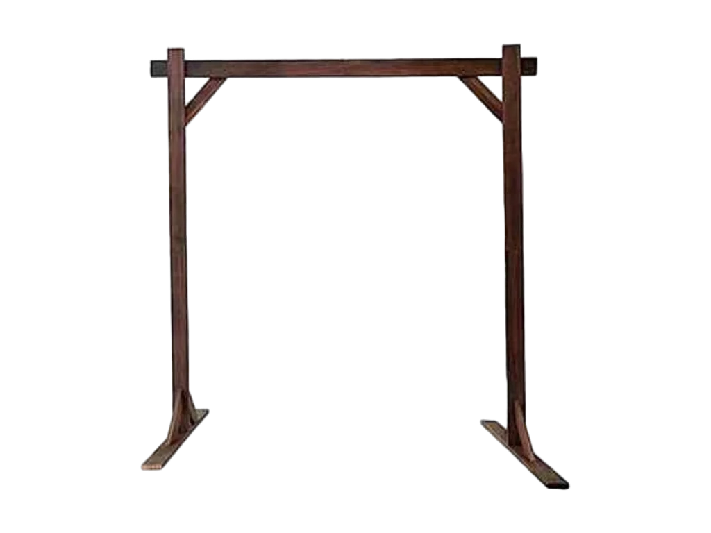 Wooden wedding arch rental catalog cutout