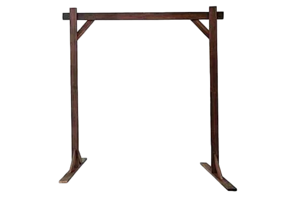 Wooden wedding arch rental catalog cutout