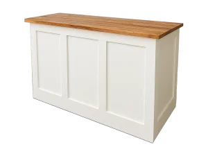 White paneled bar rental catalog cutout