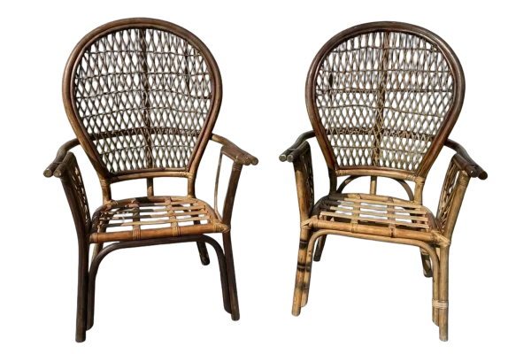Wicker lounge chairs rental catalog cutout